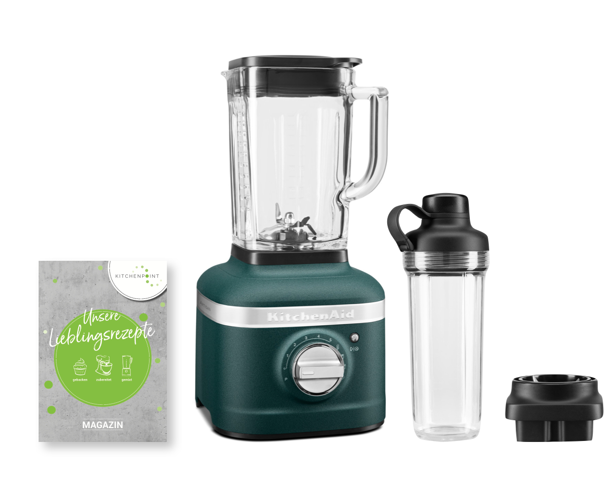 KitchenAid Blender K400 ToGo Mixbecher Set Pebbled Palm