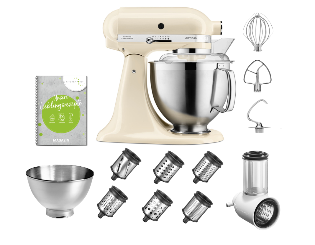 KitchenAid Küchenmaschine 185 Gemüse Multi Set Creme