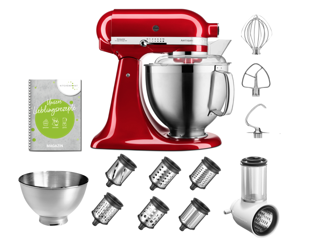 KitchenAid Küchenmaschine 185 Gemüse Multi Set Candy Apple