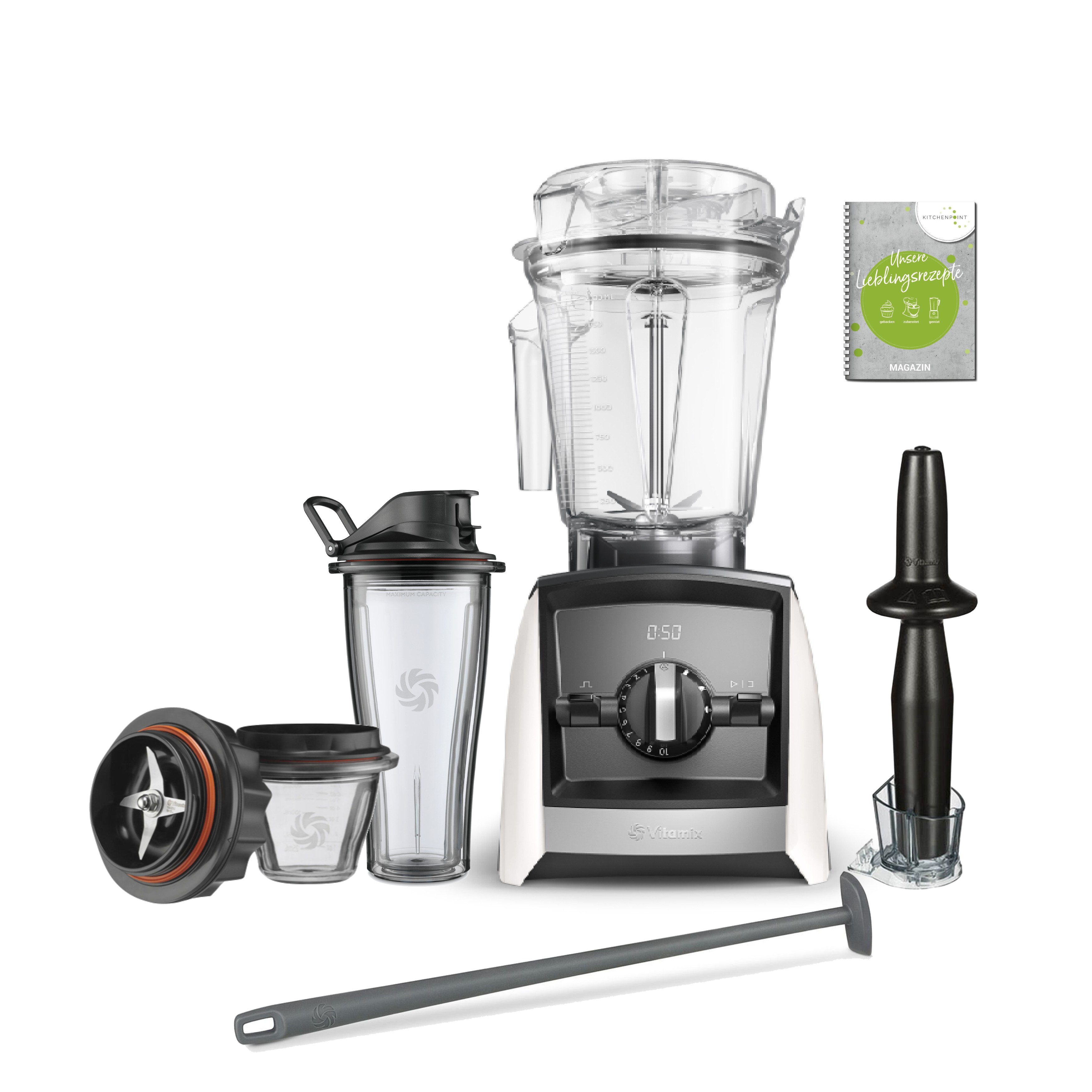 Vitamix ASCENT Mixer A2500i Jubiläums Set inkl. Starter Paket - Weiß