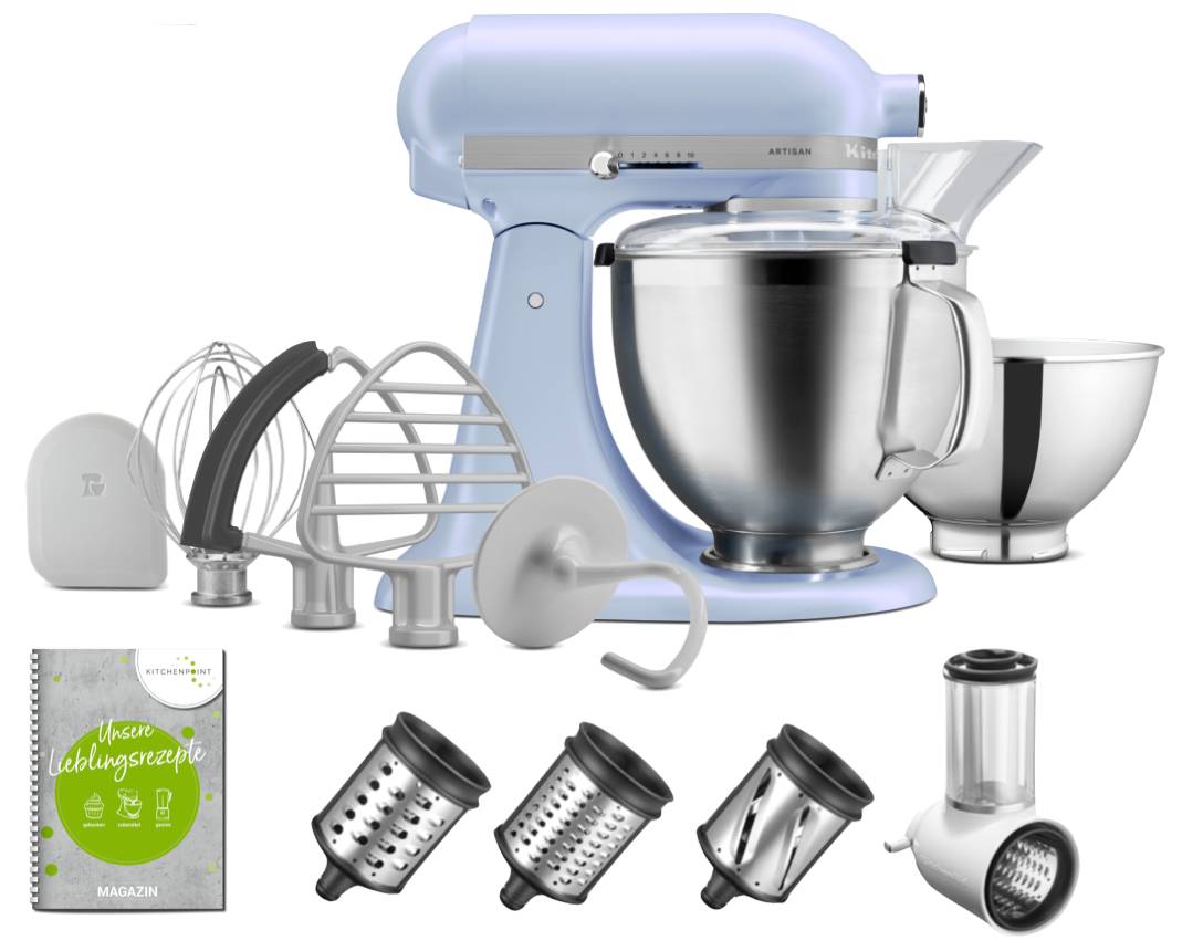 KitchenAid Küchenmaschine 195 Blue Salt - Gemüse Set