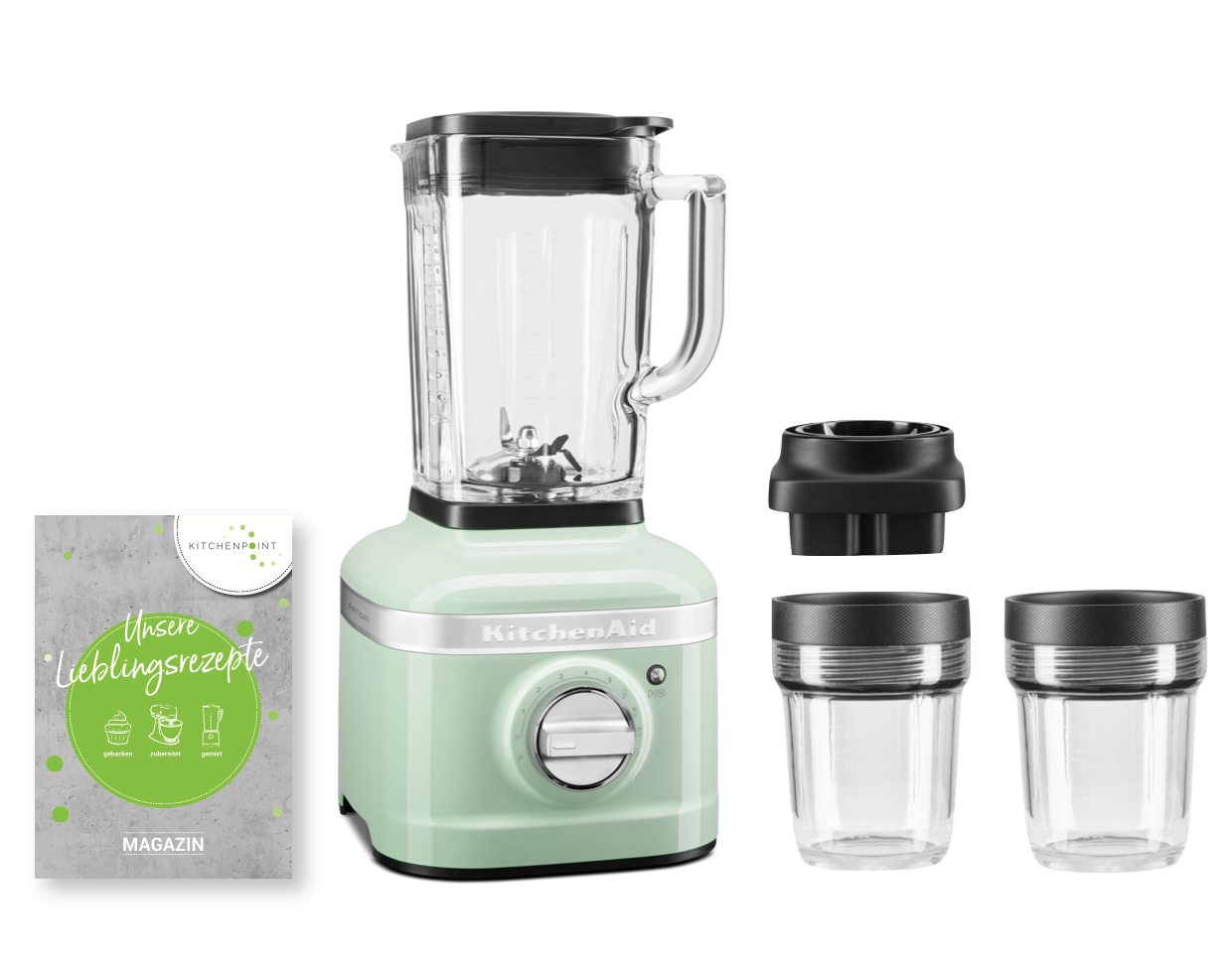 KitchenAid Blender K400 Mixbehälter Set Pistazie