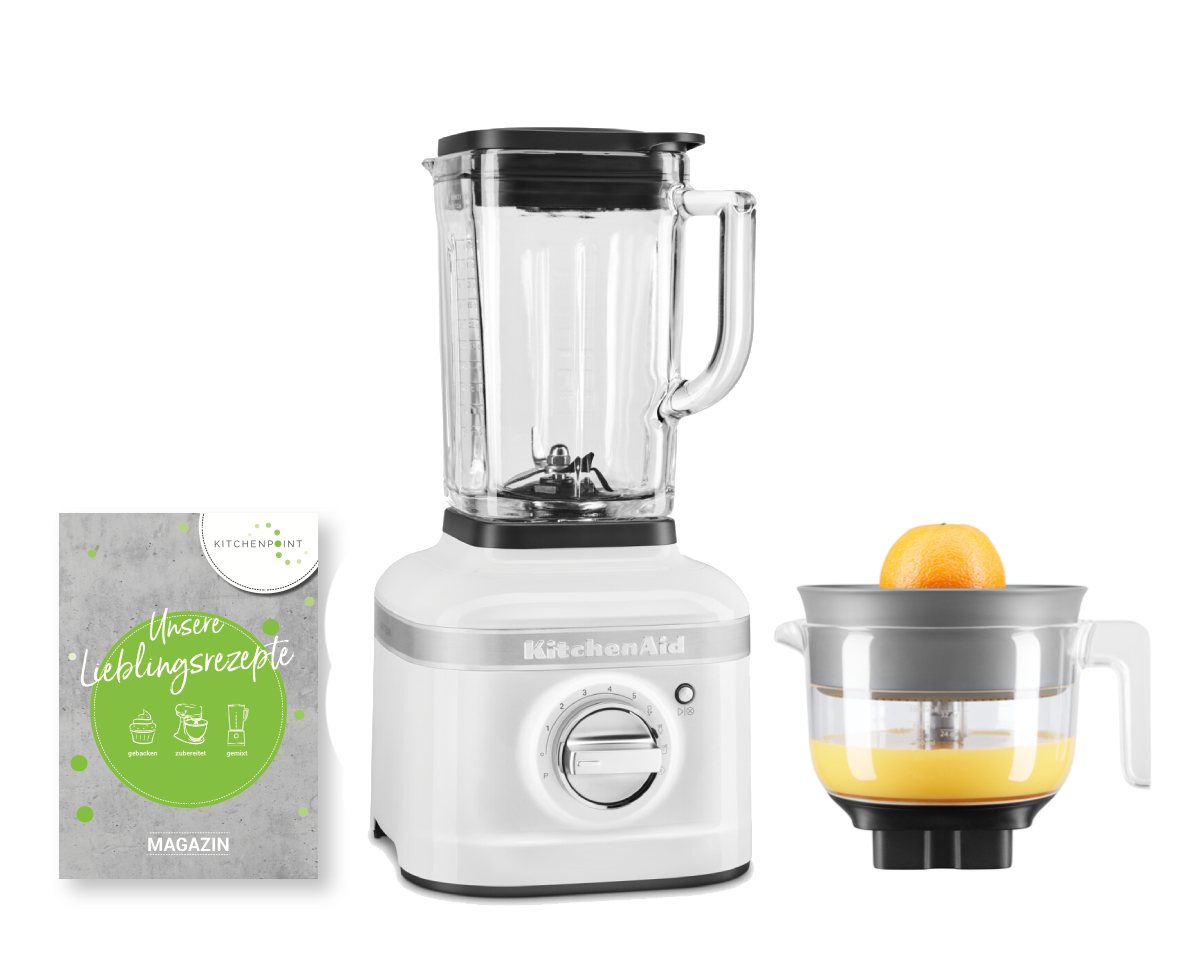 KitchenAid Zitruspressen Set Weiß - K400 Blender