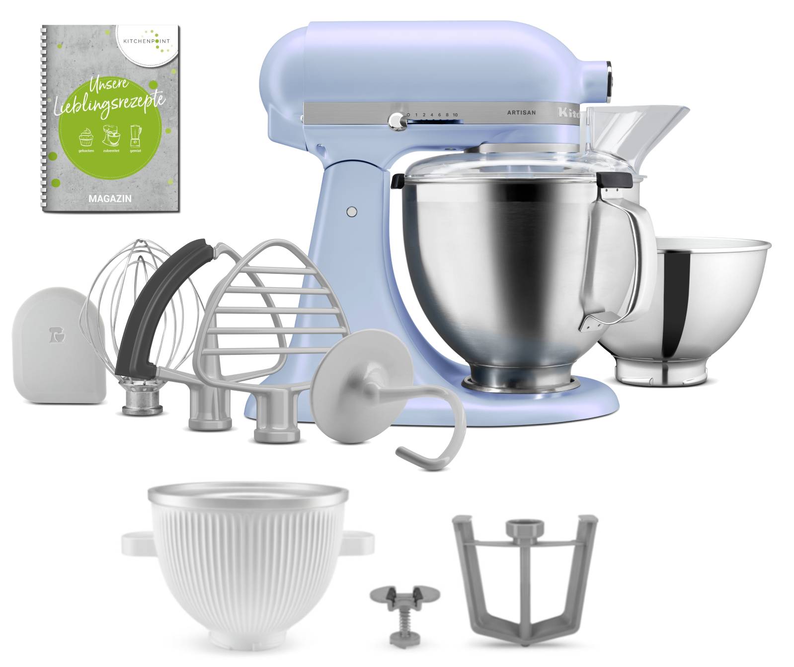 KitchenAid Küchenmaschine 195 Blue Salt - Eis Set