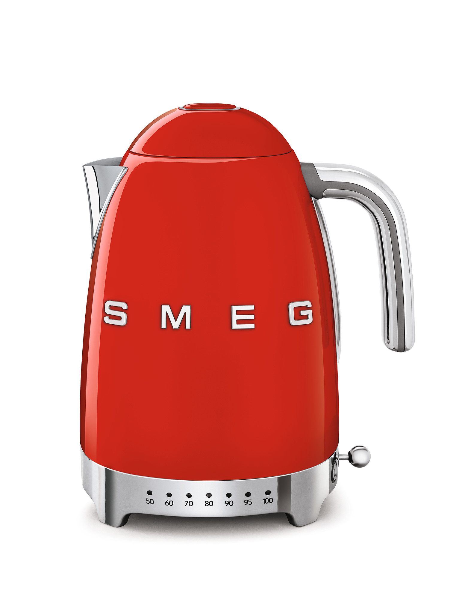 SMEG Wasserkocher Temperaturregelung rot