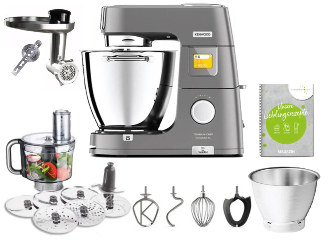 Kenwood Titanium CHEF Patissier XL - Back Set
