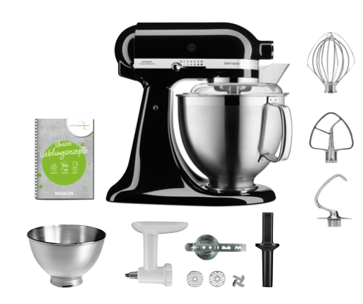 KitchenAid Küchenmaschine 185 Back Set Onyx Schwarz