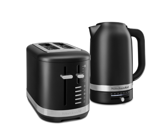 KitchenAid Toaster - Wasserkocher mit Temperaturregelung Set - Matt Schwarz