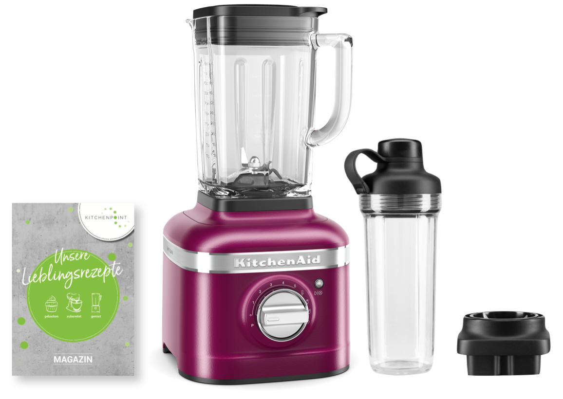 KitchenAid ToGo Mixbecher Set Beetroot - Rote Beete - K400 Blender 