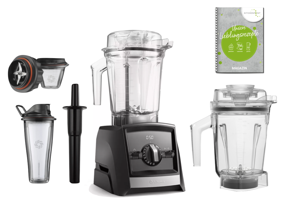 Vitamix ASCENT 2500i Aer Disc Behälter Starter Set - Schwarz