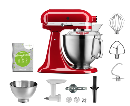 KitchenAid Küchenmaschine 185 Back Set Empire Rot