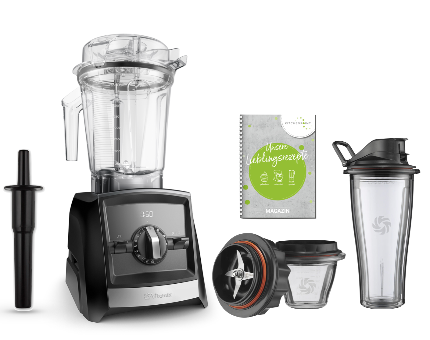 Vitamix ASCENT Mixer A2500i Starter Set - Schwarz