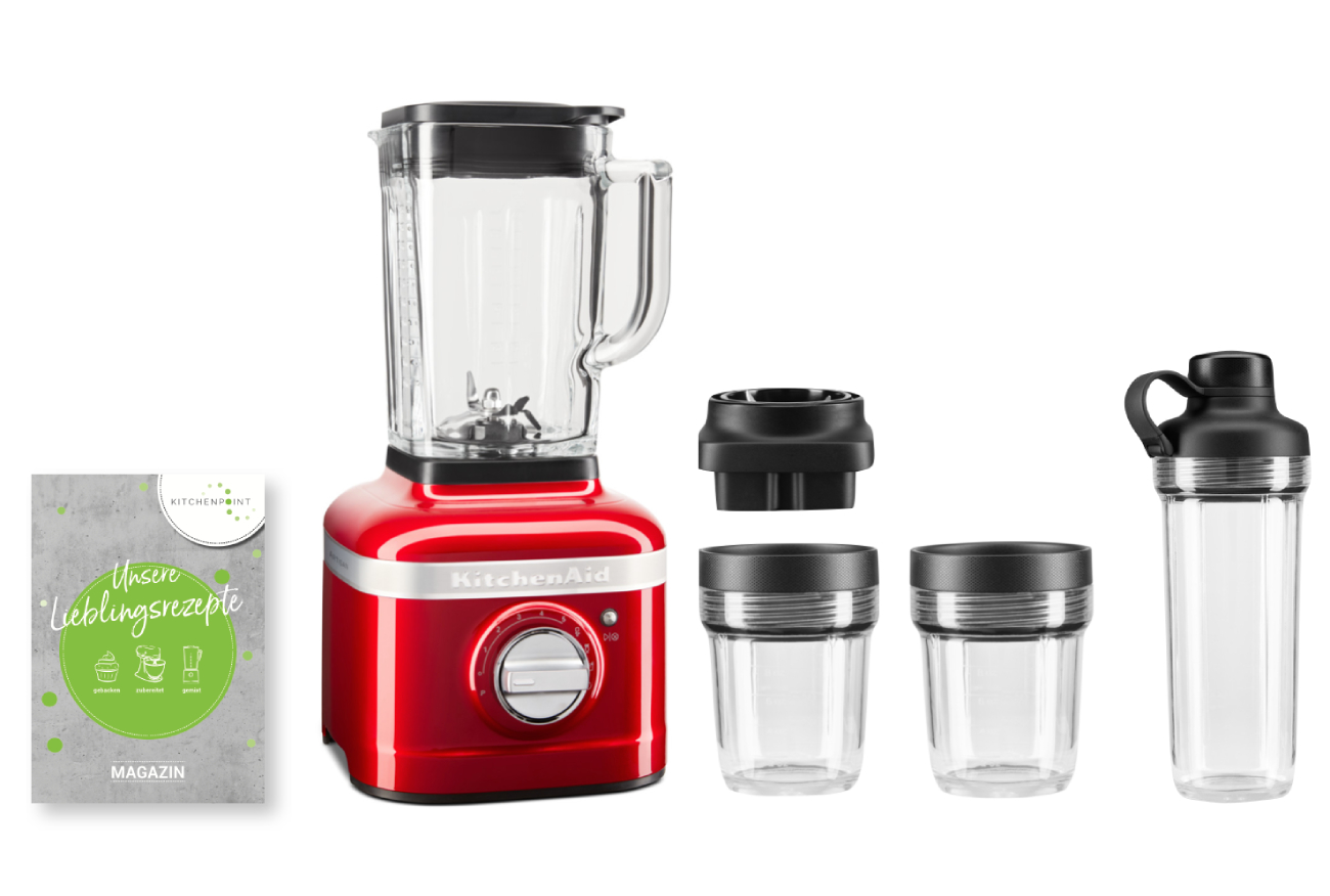 KitchenAid K400 Blender Smoothie Set Candy Apple