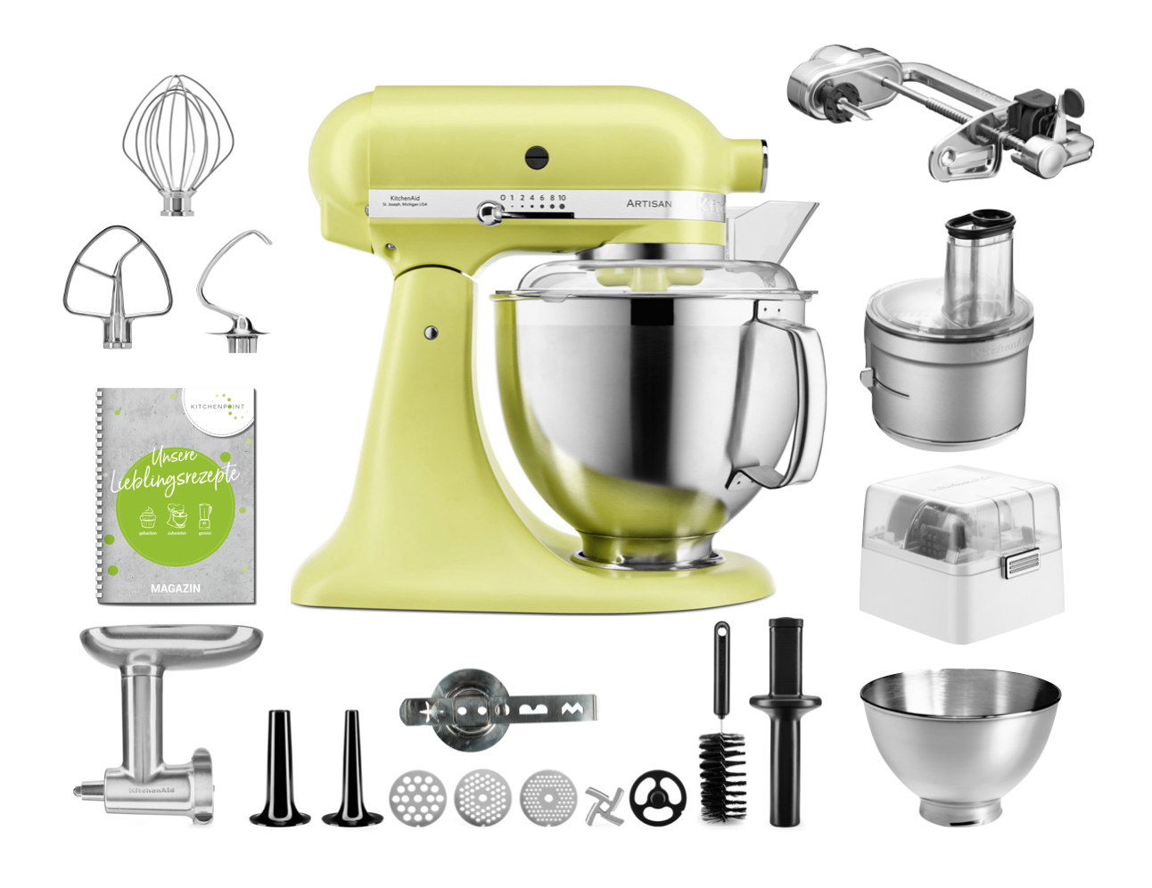 KitchenAid Küchenmaschine 185 Gourmet Set Kyoto Glow