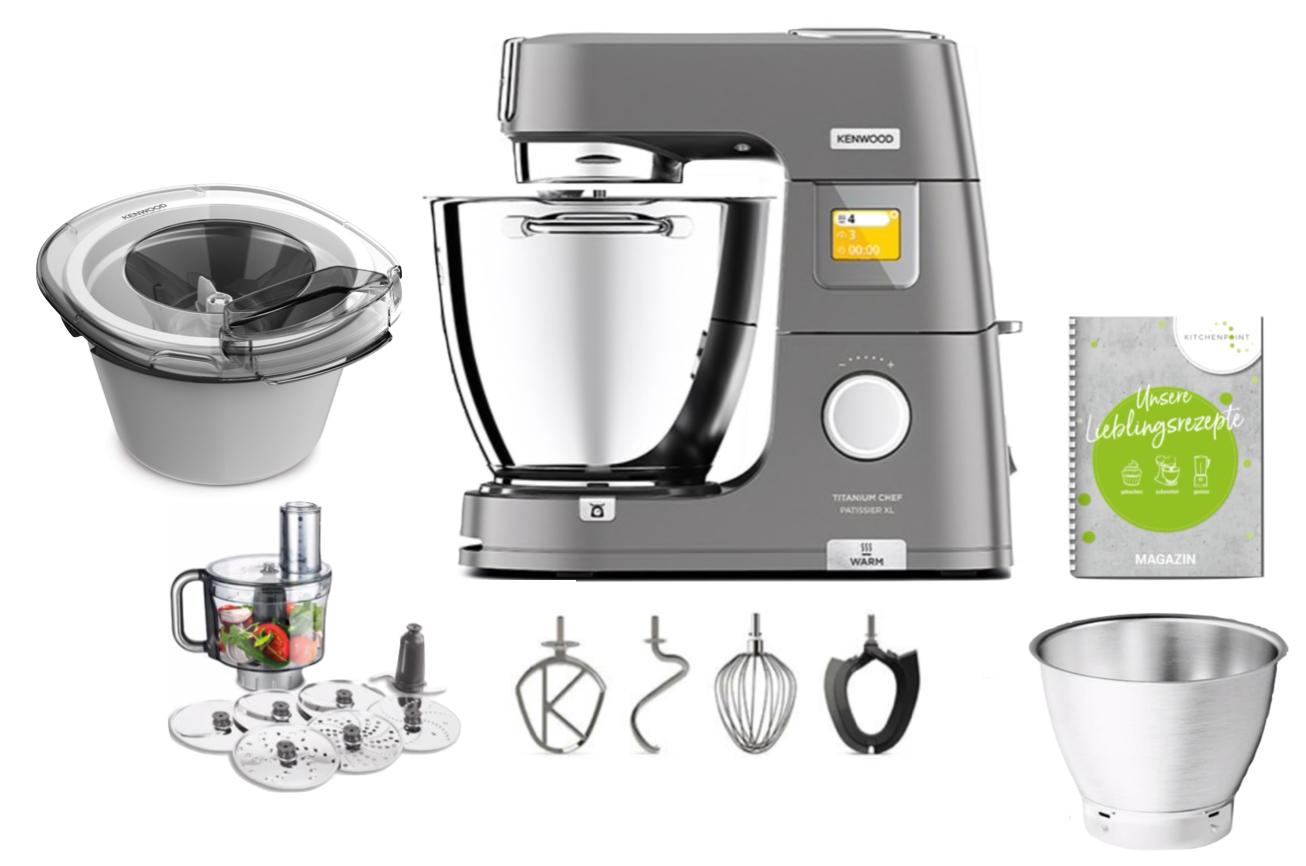 Kenwood Titanium CHEF Patissier XL - Eis Set