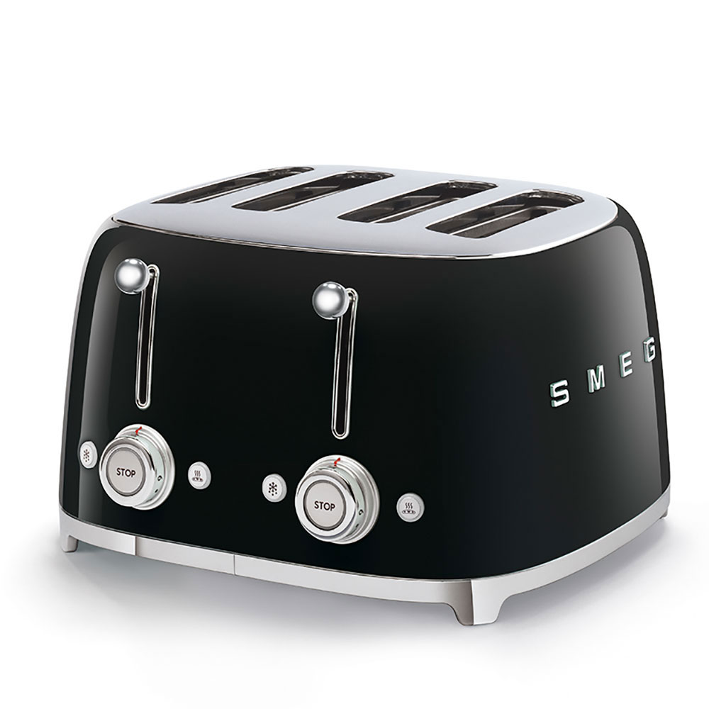 SMEG Toaster 4 Schlitze schwarz